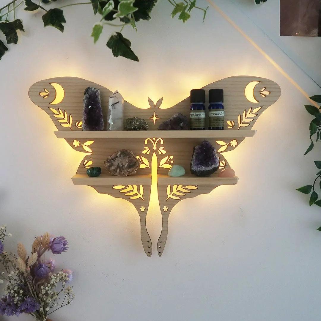 Luna Moth Crystal Shelf - Crystal-ReikiCrystalSale