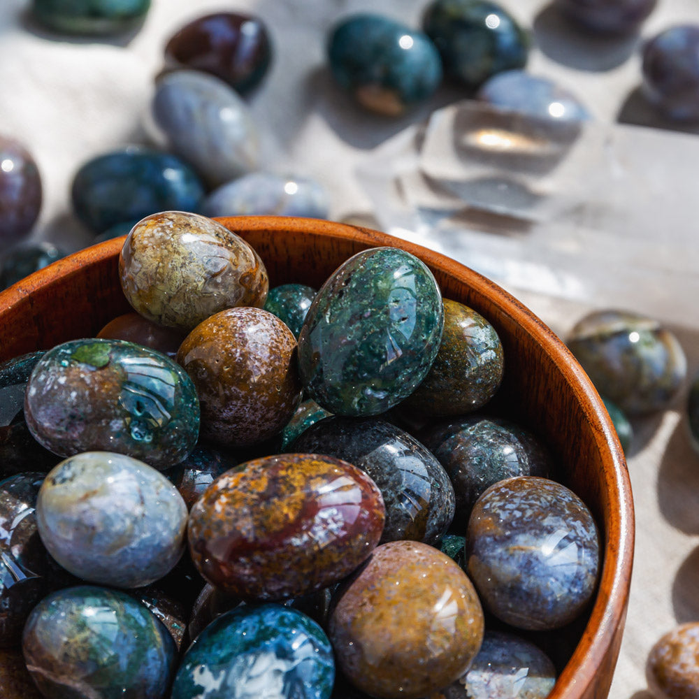 REIKICRYSTAL  Ocean Jasper Tumbles