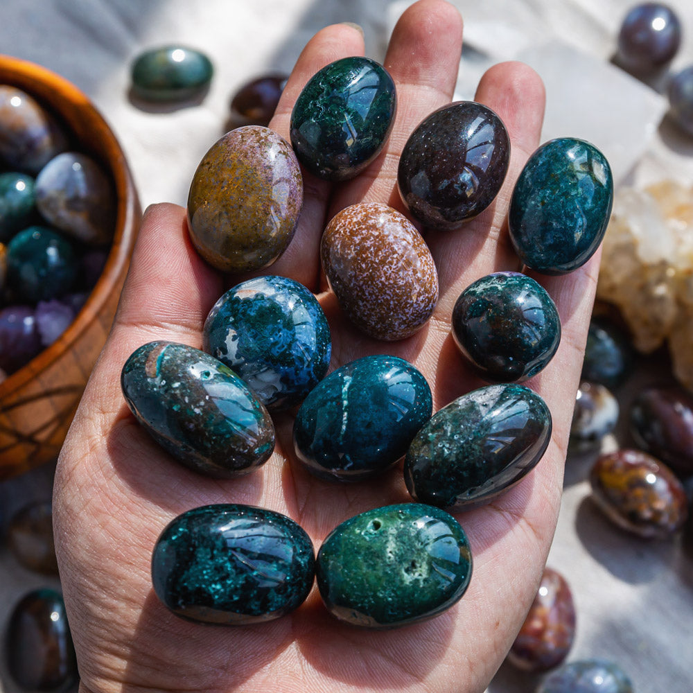 REIKICRYSTAL  Ocean Jasper Tumbles