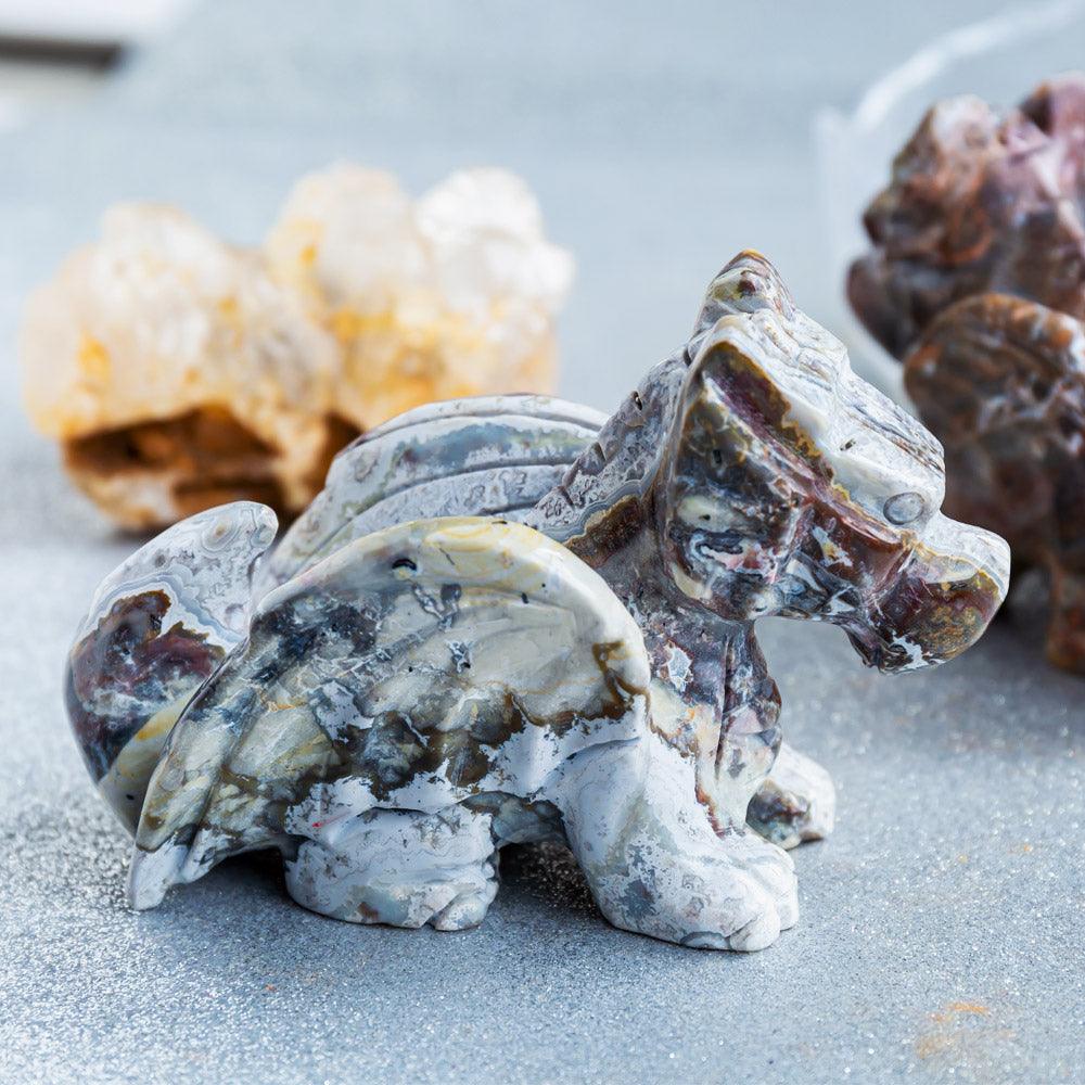 Mexican Agate Flying Dragon - Crystal-ReikiCrystalSale