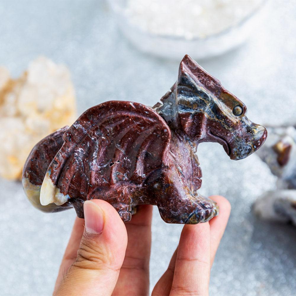 Mexican Agate Flying Dragon - Crystal-ReikiCrystalSale