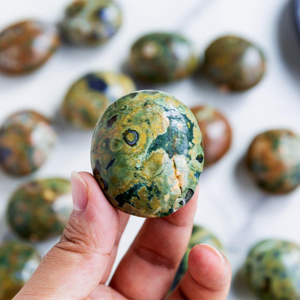 rainforest jasper palm 100g - Crystal-ReikiCrystalSale