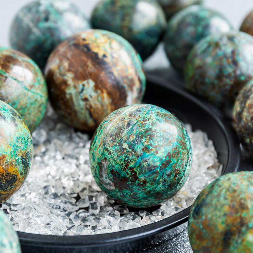 chrysocolla sphere 200g - Crystal-ReikiCrystalSale