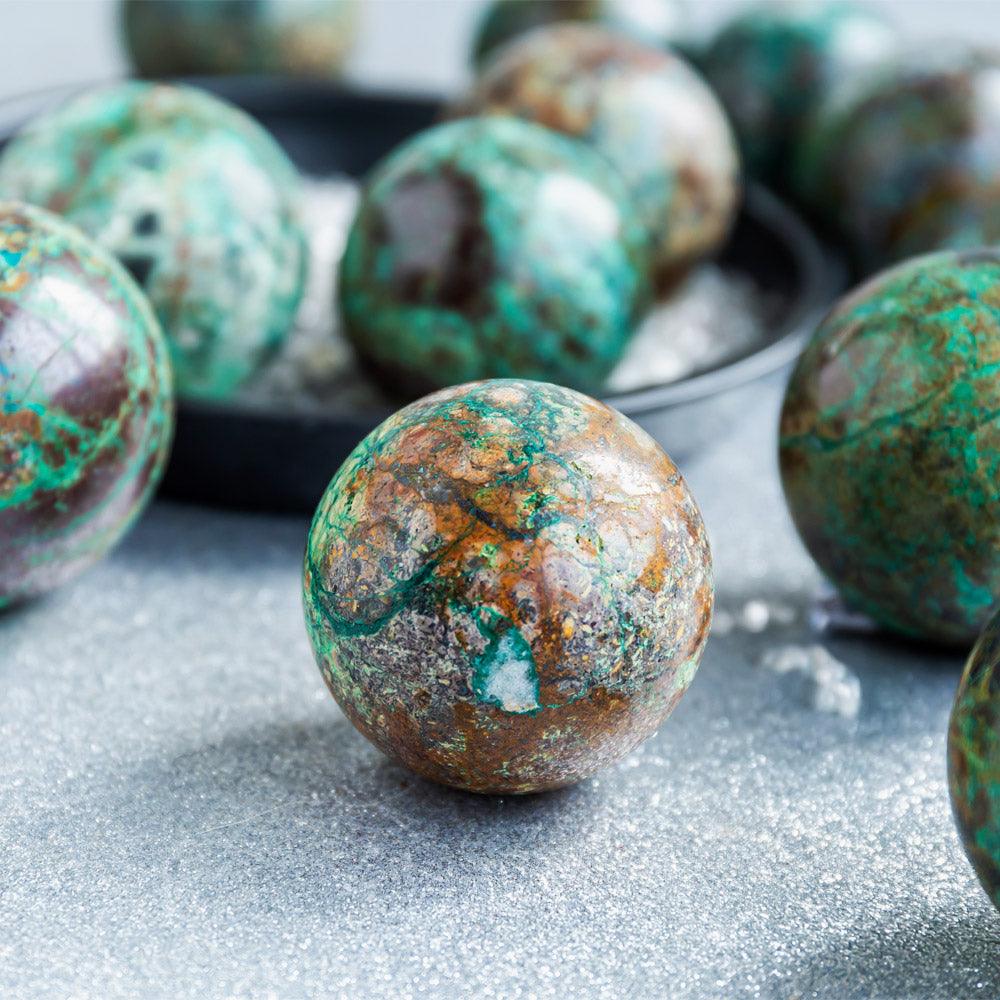 chrysocolla sphere 200g - Crystal-ReikiCrystalSale