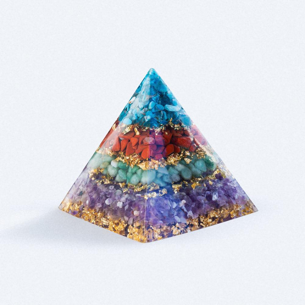 Resin Pyramid/Point with different crystal - Crystal-ReikiCrystalSale