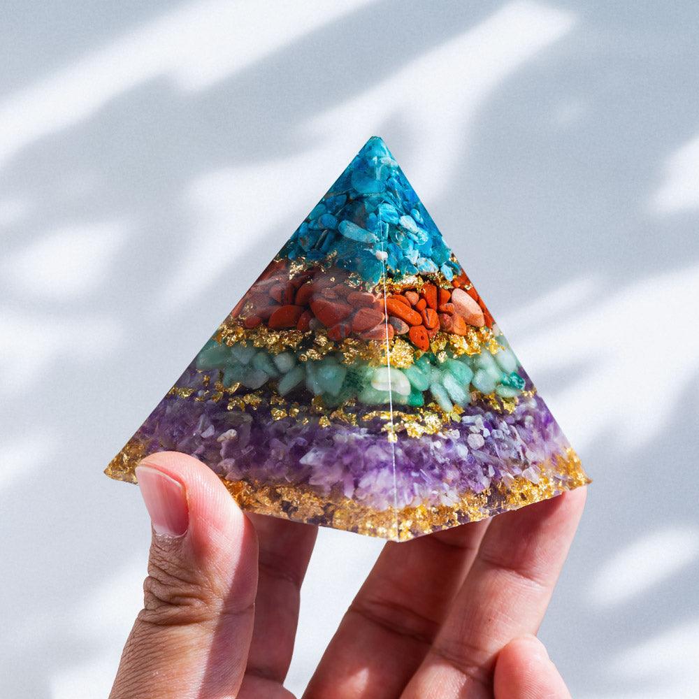 Resin Pyramid/Point with different crystal - Crystal-ReikiCrystalSale