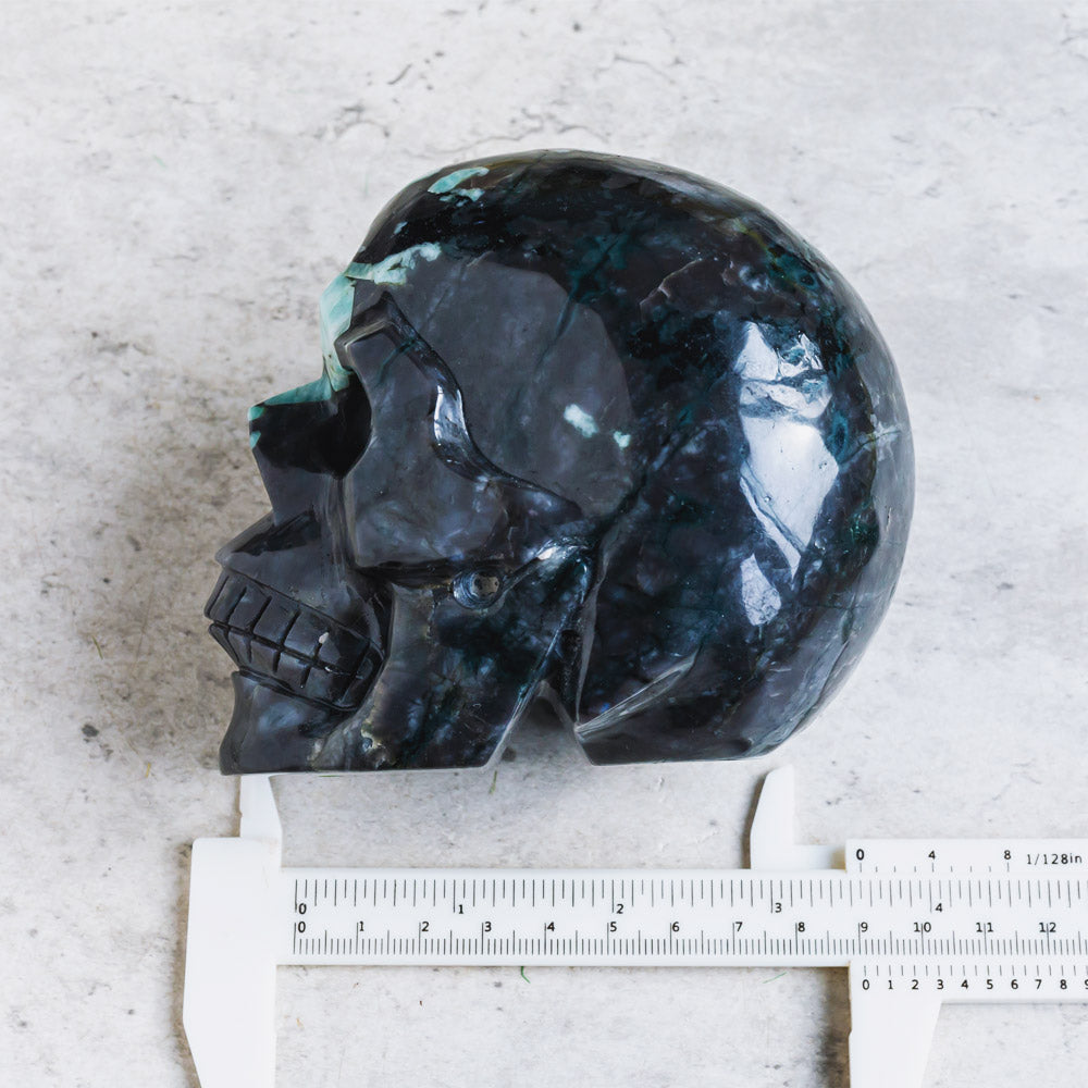 REIKICRYSTAL  Emerald Skull