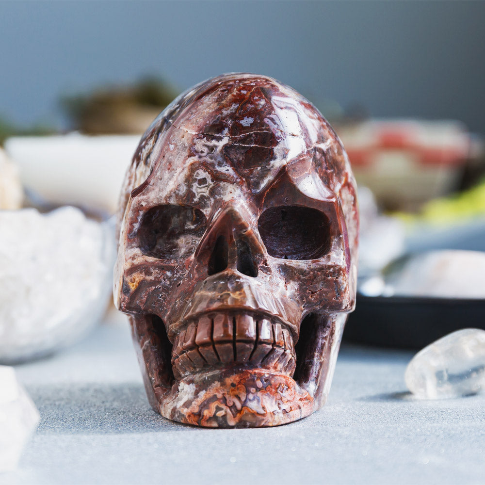 REIKICRYSTAL  Mexico Sardonyx Hollow Skull