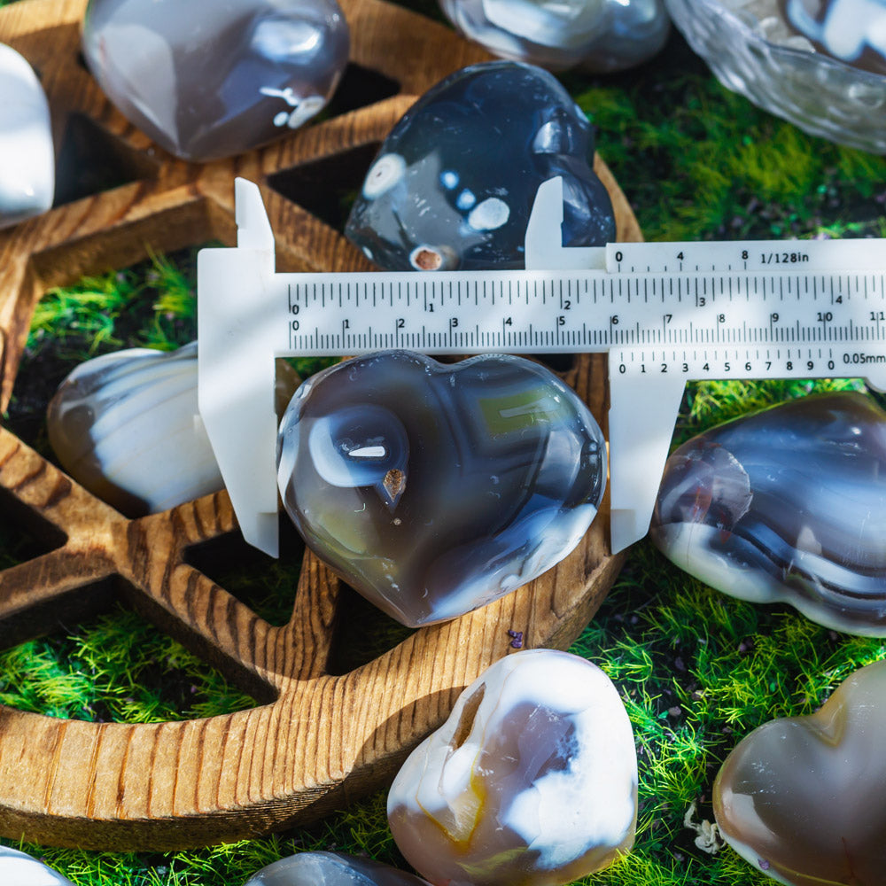 REIKICRYSTAL  Orca Agate Heart