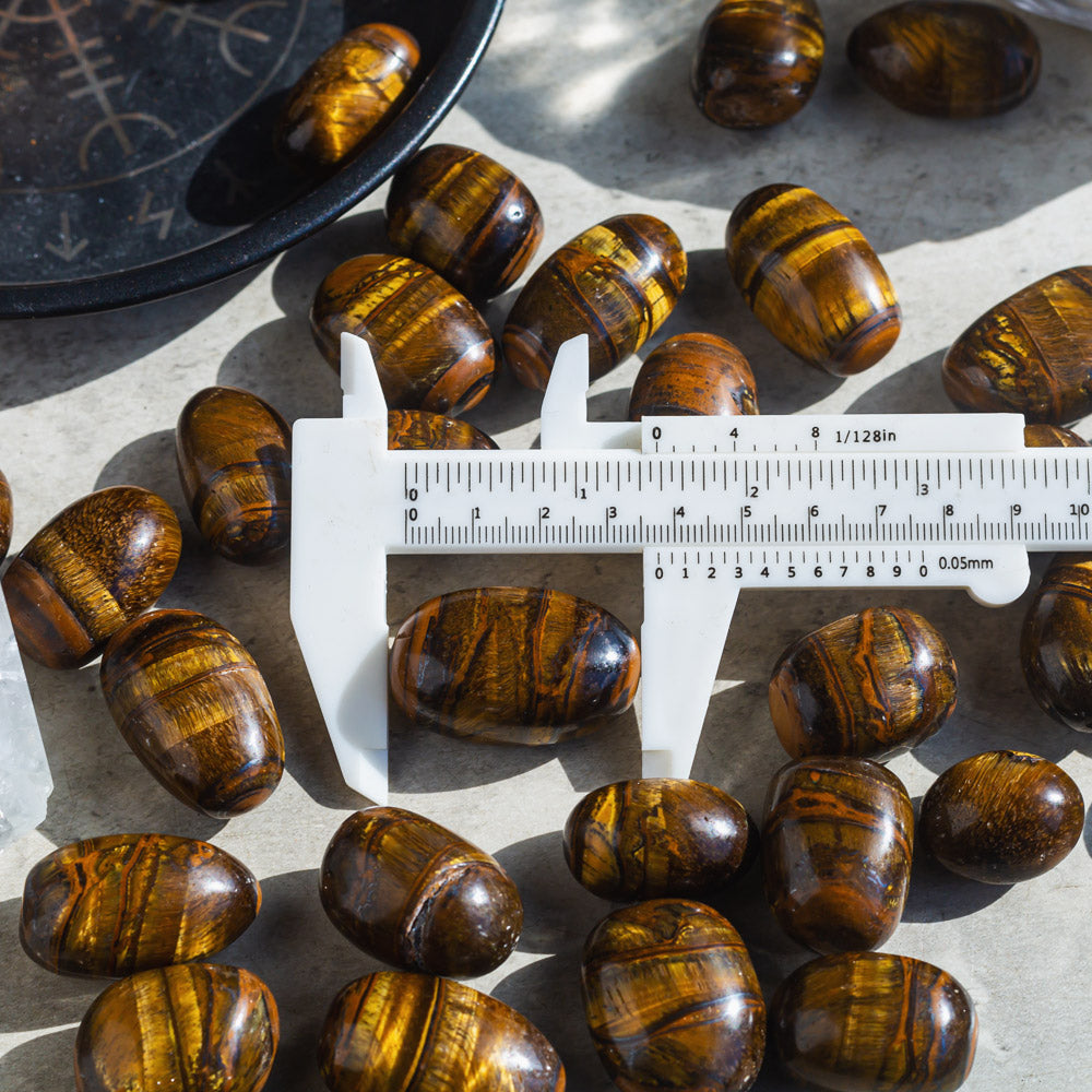 REIKICRYSTAL  Tiger-eye tumbles