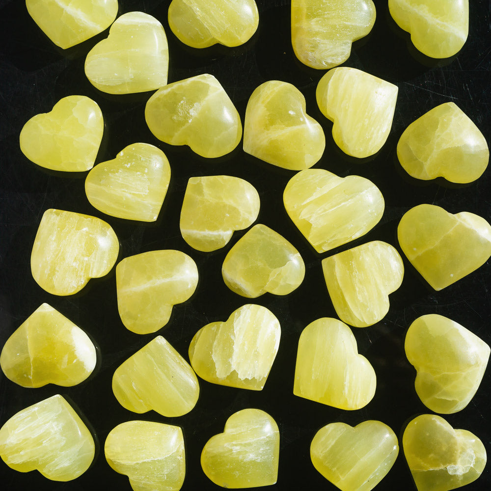 REIKICRYSTAL  Lemon Calcite Heart