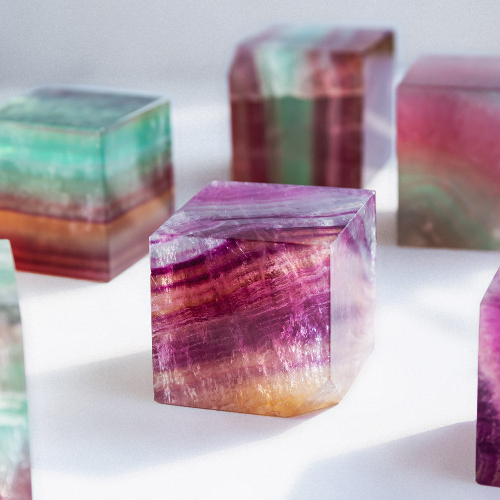 REIKICRYSTAL  Fluorite Cube