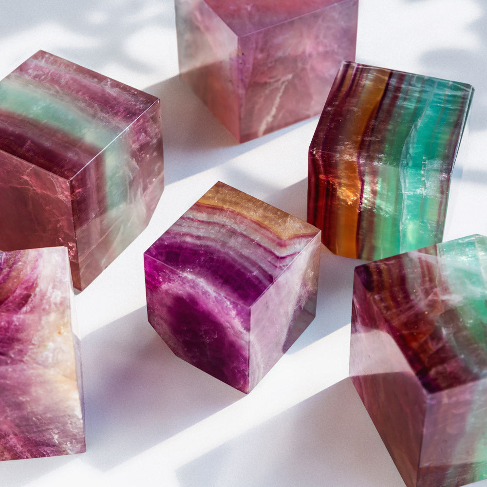 REIKICRYSTAL  Fluorite Cube