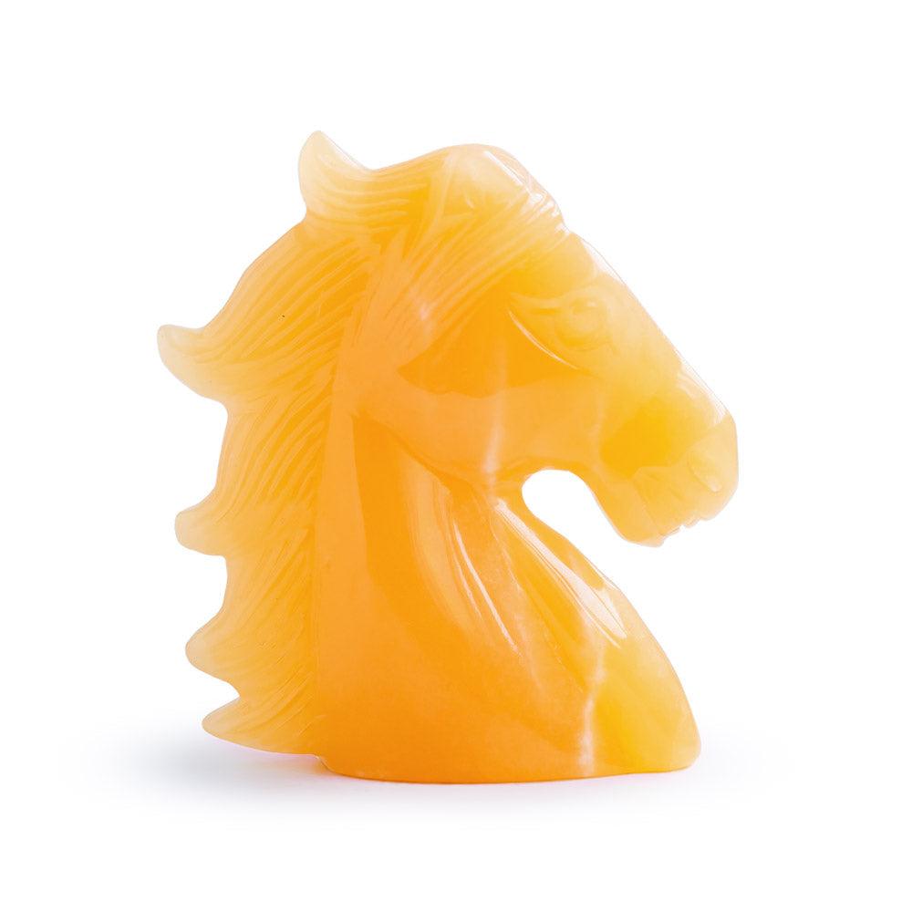 Orange calcite horse - Crystal-ReikiCrystalSale