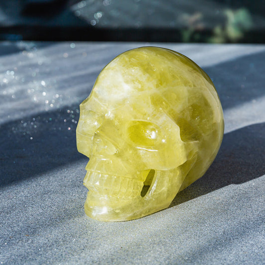 REIKICRYSTAL  Citrine Hollow Out Skull