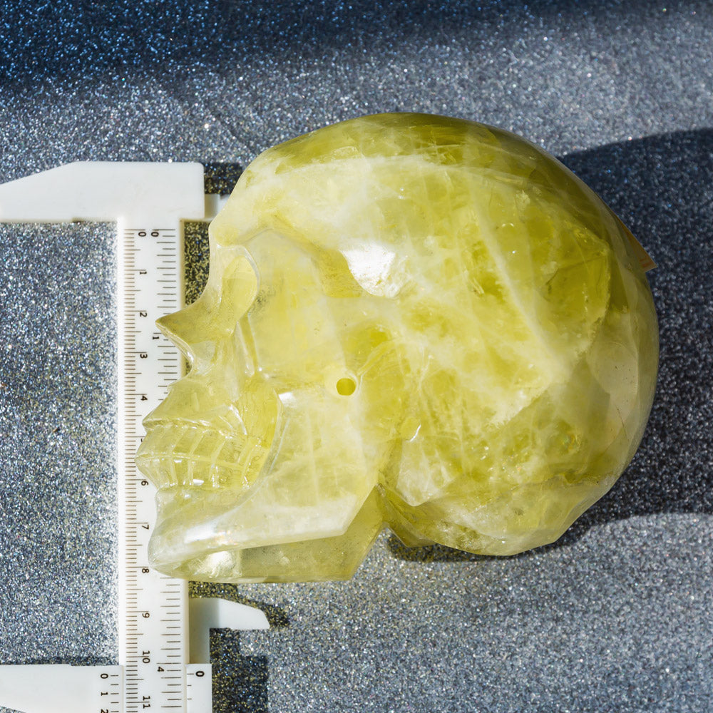 REIKICRYSTAL  Citrine Hollow Out Skull