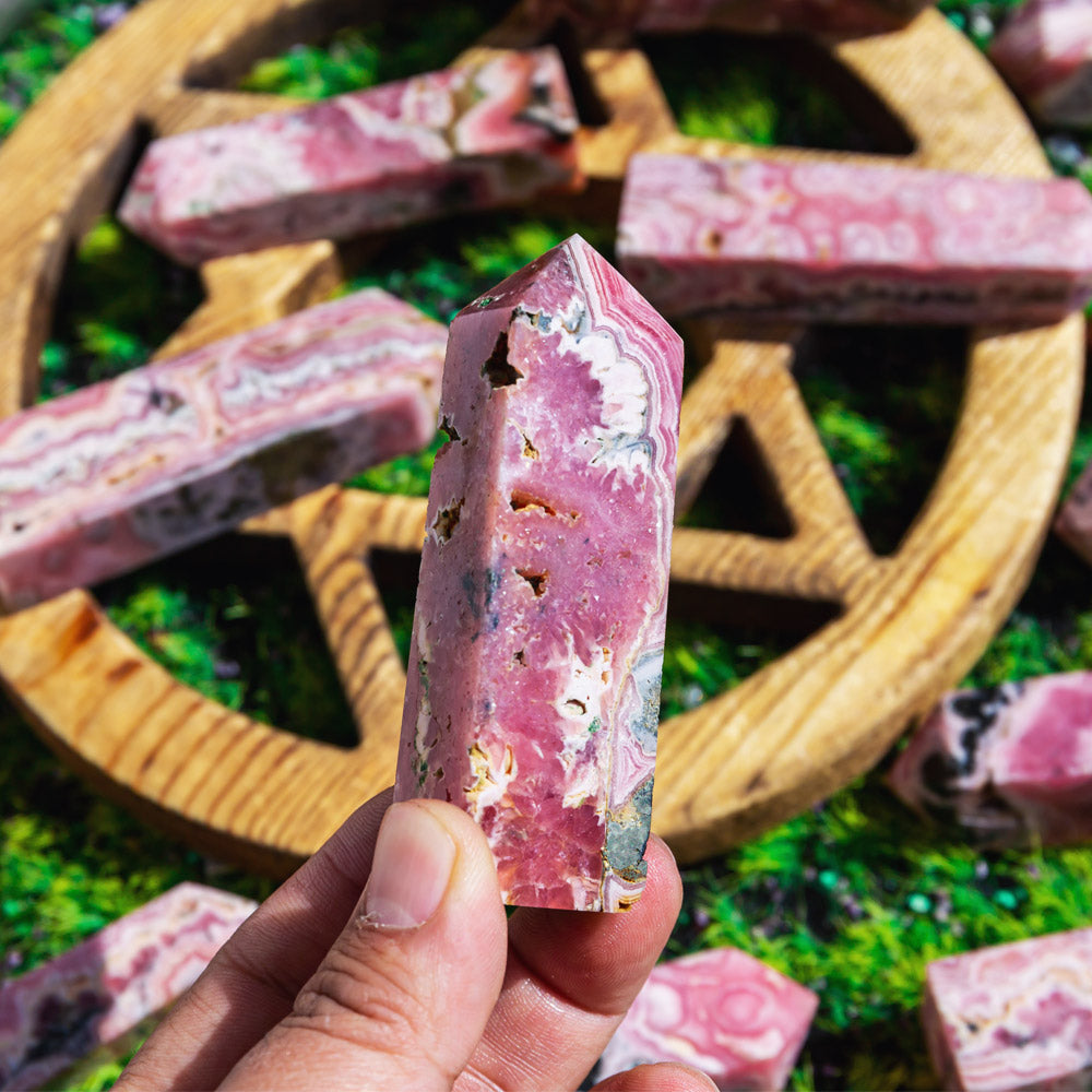 REIKICRYSTAL  Rhodochrosite Point