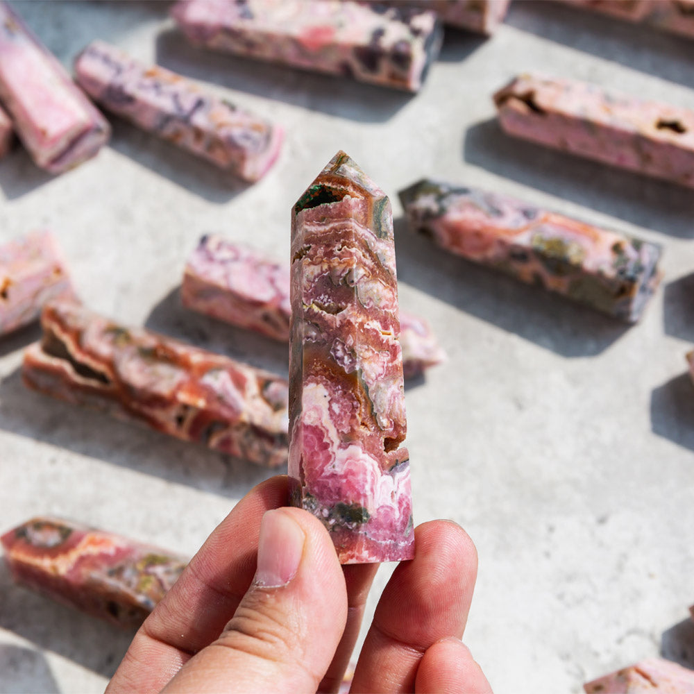 REIKICRYSTAL  Rhodochrosite Point