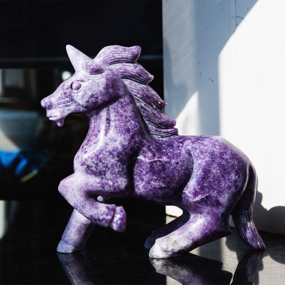 REIKICRYSTAL  Lepidolite Horse