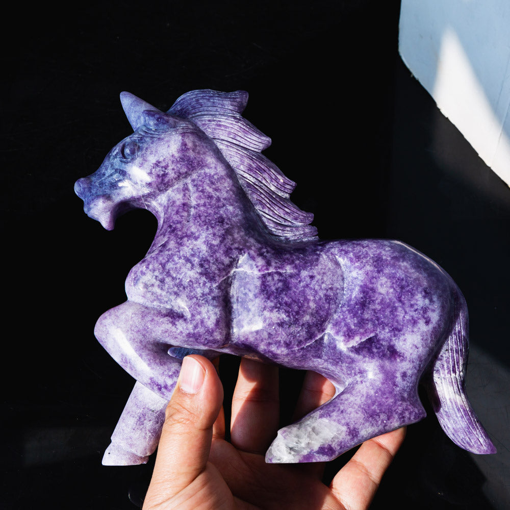 REIKICRYSTAL  Lepidolite Horse