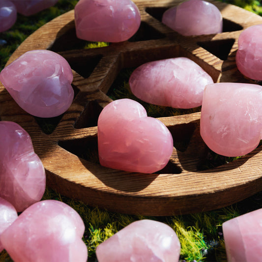 REIKICRYSTAL  Rose Quartz Heart