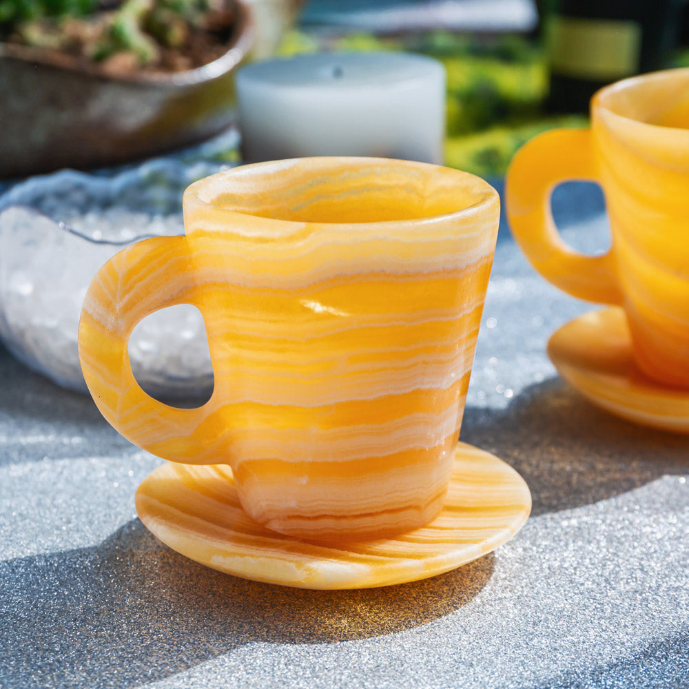 REIKICRYSTAL  Orange Calcite Cup