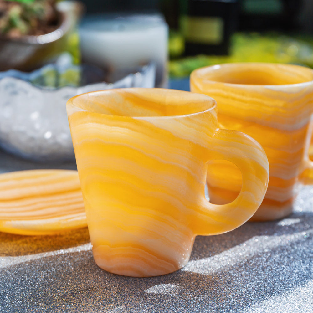 REIKICRYSTAL  Orange Calcite Cup