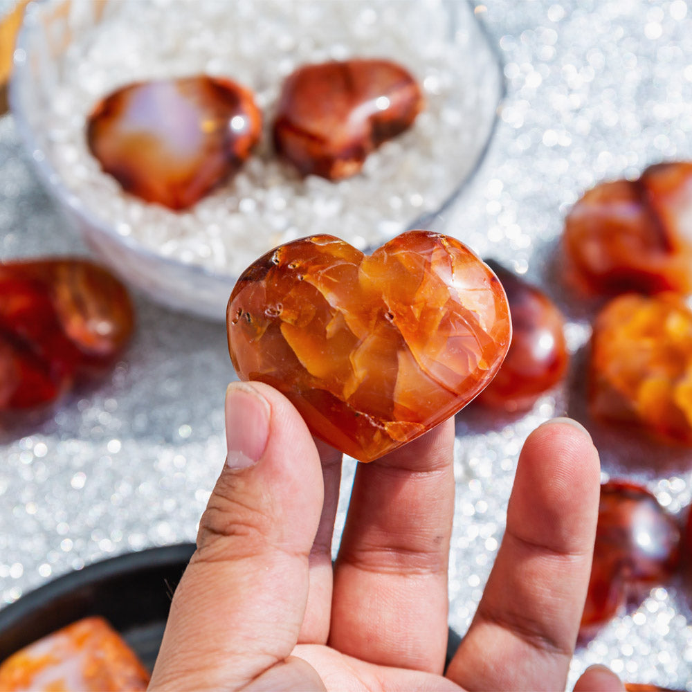 REIKICRYSTAL  Carnelian Heart