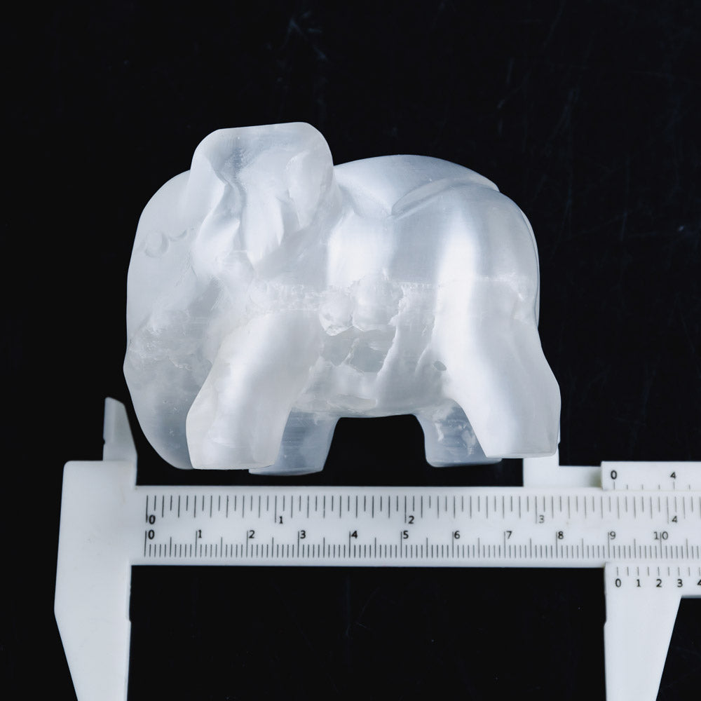 REIKICRYSTAL Selenite Elephant