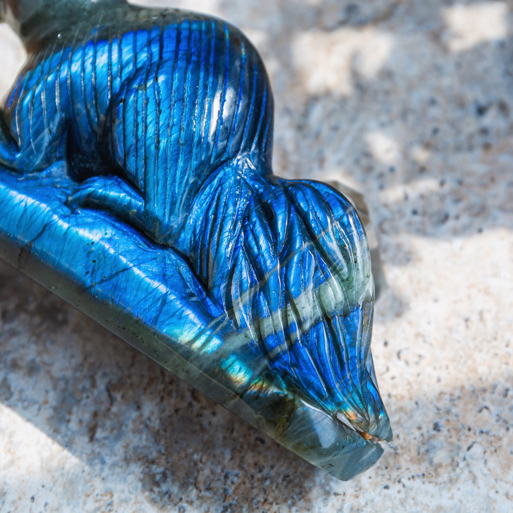 REIKICRYSTAL  Labradorite Squirrel