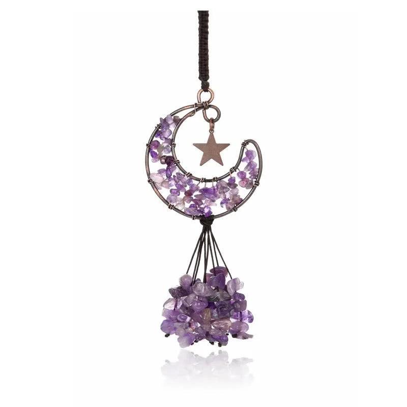 Moon And Star Chakra Crystal Wind Chime - Crystal-ReikiCrystalSale