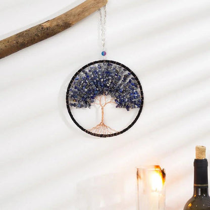 Tree of Life Crystal Suncatcher Dream Catcher - Crystal-ReikiCrystalSale