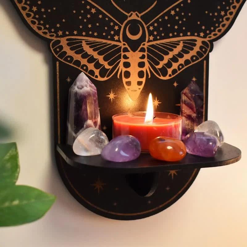 Magical Moth Moon Altar Crystal shelf - Crystal-ReikiCrystalSale