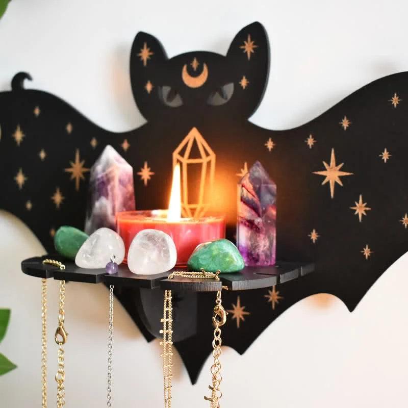 Celestial Bat Altar Crystal Shelf - Crystal-ReikiCrystalSale