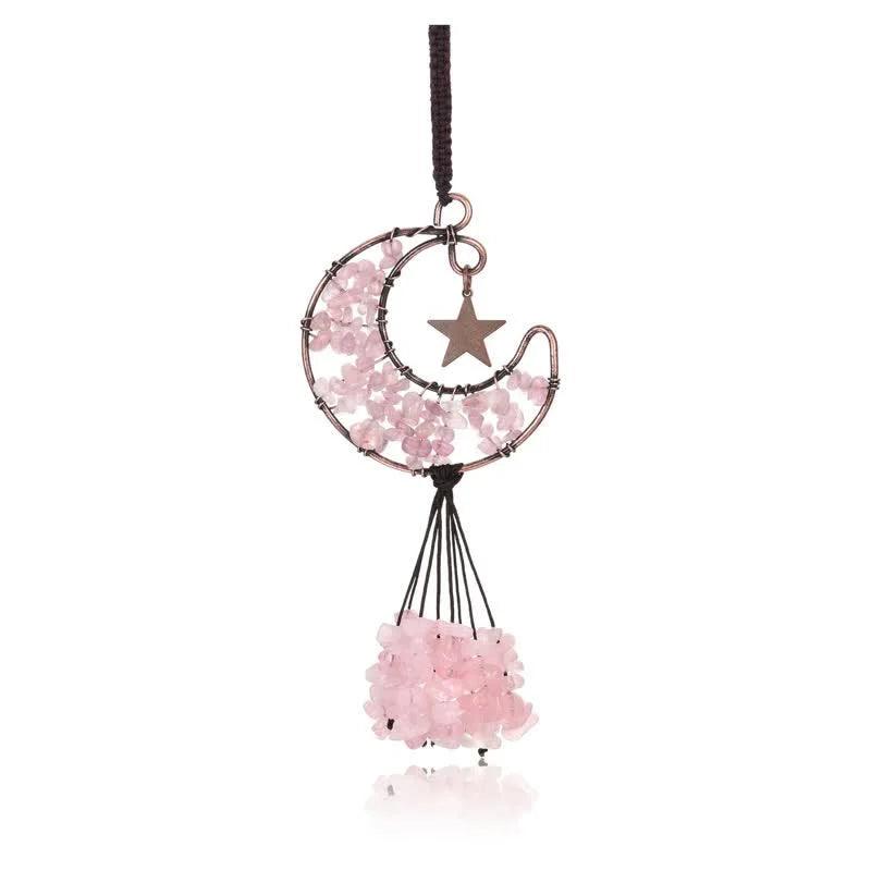 Moon And Star Chakra Crystal Wind Chime - Crystal-ReikiCrystalSale