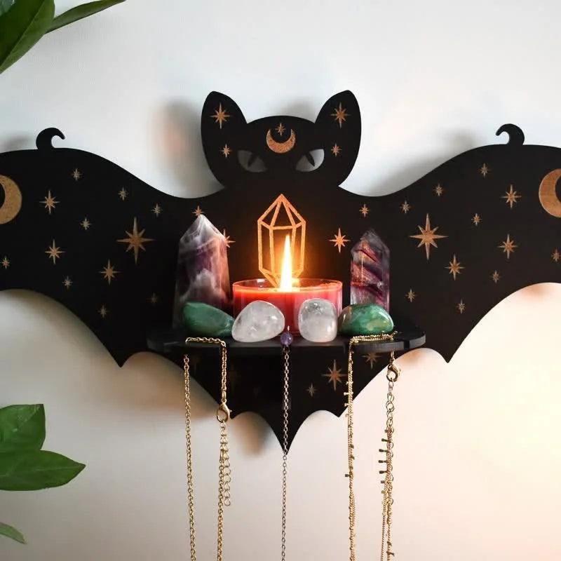 Celestial Bat Altar Crystal Shelf - Crystal-ReikiCrystalSale