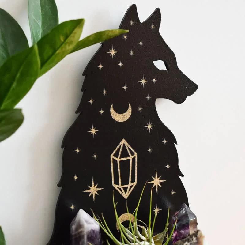 Celestial Wolf Altar Crystal Shelf - Crystal-ReikiCrystalSale