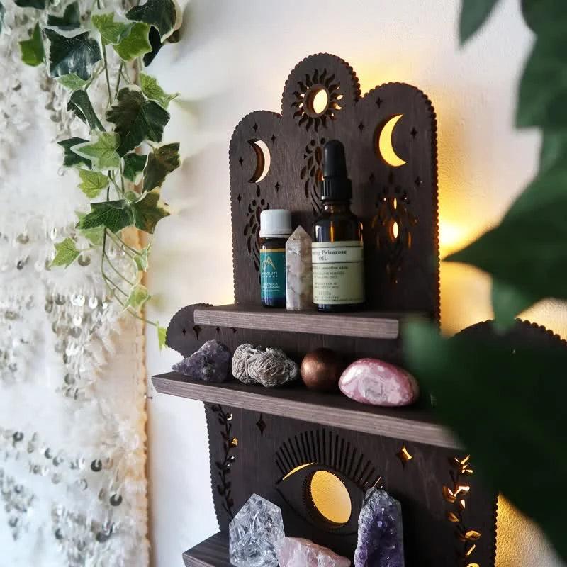 Hamsa Hand Protection Crystal Shelf - Crystal-ReikiCrystalSale