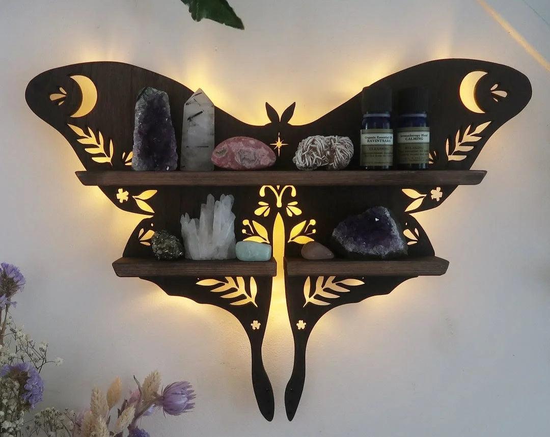 Luna Moth Crystal Shelf - Crystal-ReikiCrystalSale