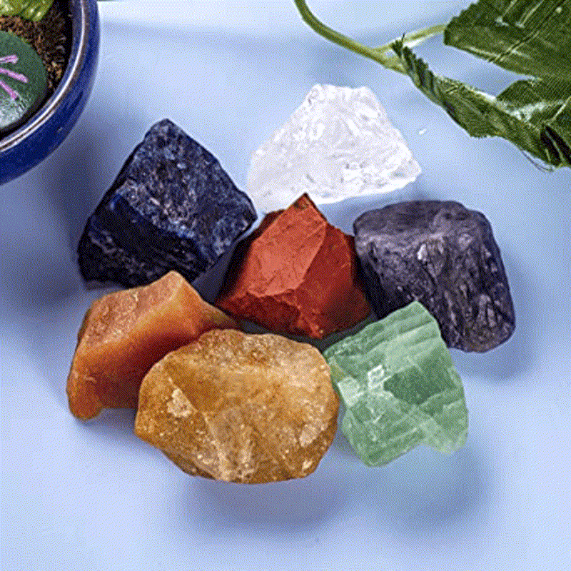 Chakra Raw Crysta Gemstone Wall Decor - Crystal-ReikiCrystalSale