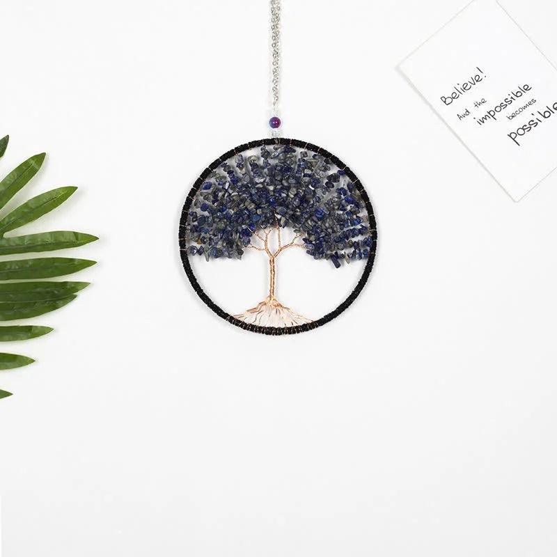 Tree of Life Crystal Suncatcher Dream Catcher - Crystal-ReikiCrystalSale