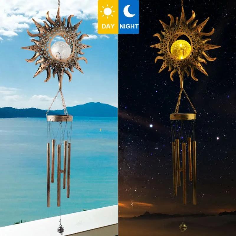 Solar Moon or Sun Wind Chime Ornaments - Crystal-ReikiCrystalSale