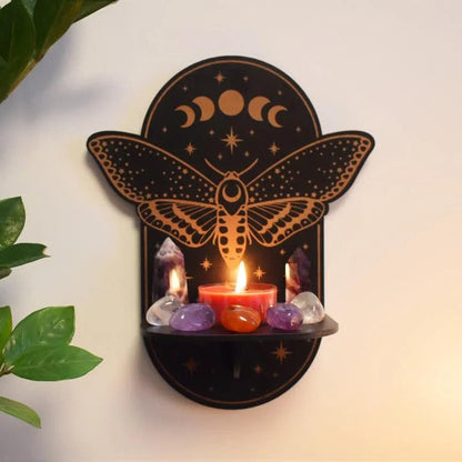 Magical Moth Moon Altar Crystal shelf - Crystal-ReikiCrystalSale