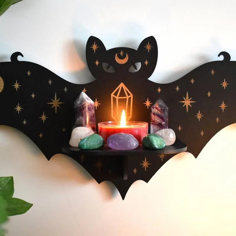 Celestial Bat Altar Crystal Shelf - Crystal-ReikiCrystalSale