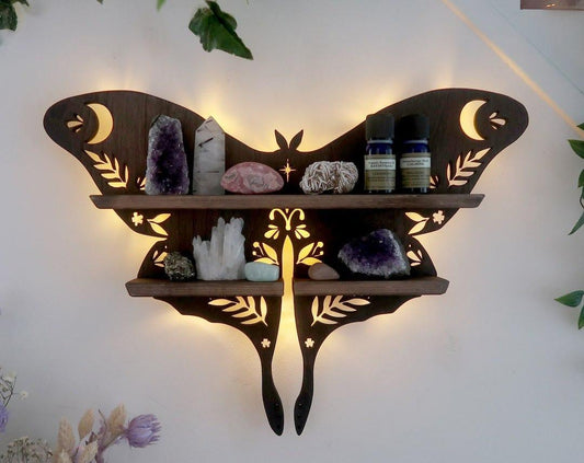 Luna Moth Crystal Shelf - Crystal-ReikiCrystalSale