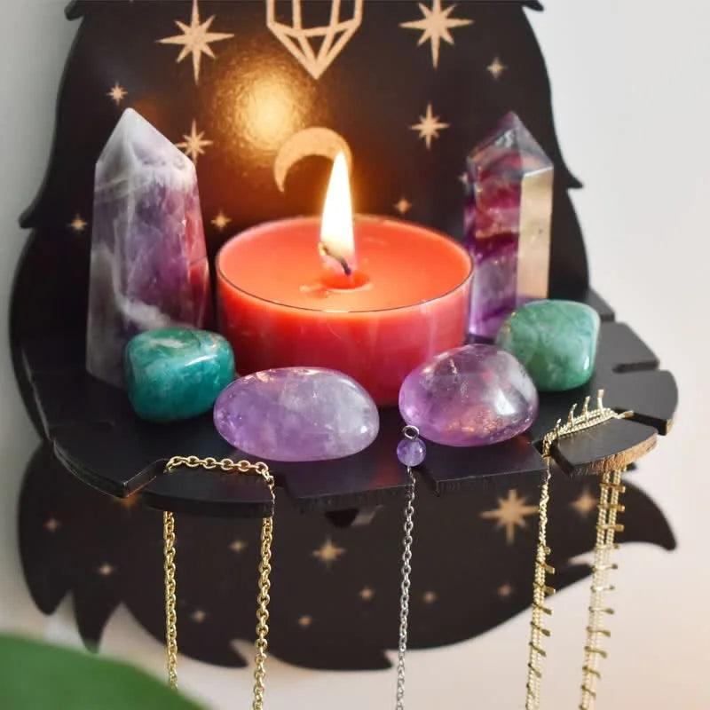 Celestial Wolf Altar Crystal Shelf - Crystal-ReikiCrystalSale