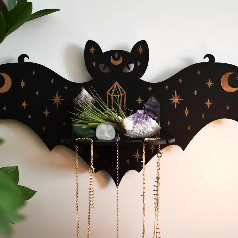 Celestial Bat Altar Crystal Shelf - Crystal-ReikiCrystalSale