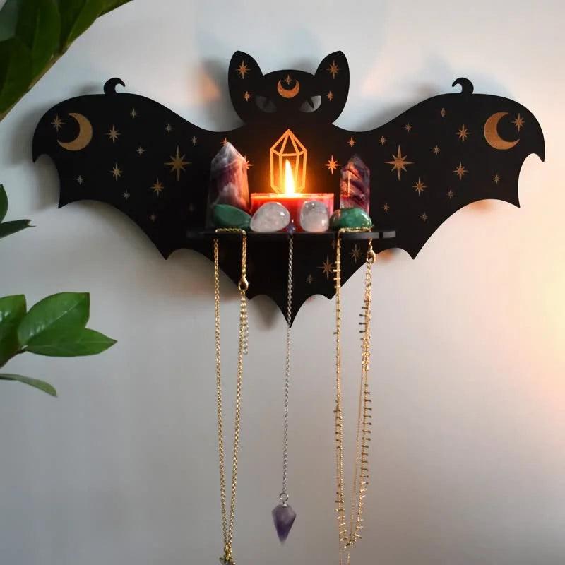 Celestial Bat Altar Crystal Shelf - Crystal-ReikiCrystalSale