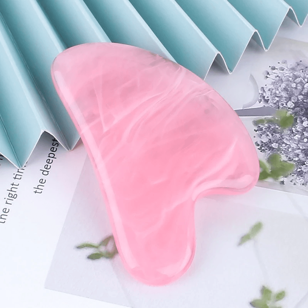 Pink Crystal-Gua Sha Face Massager - Crystal-ReikiCrystalSale